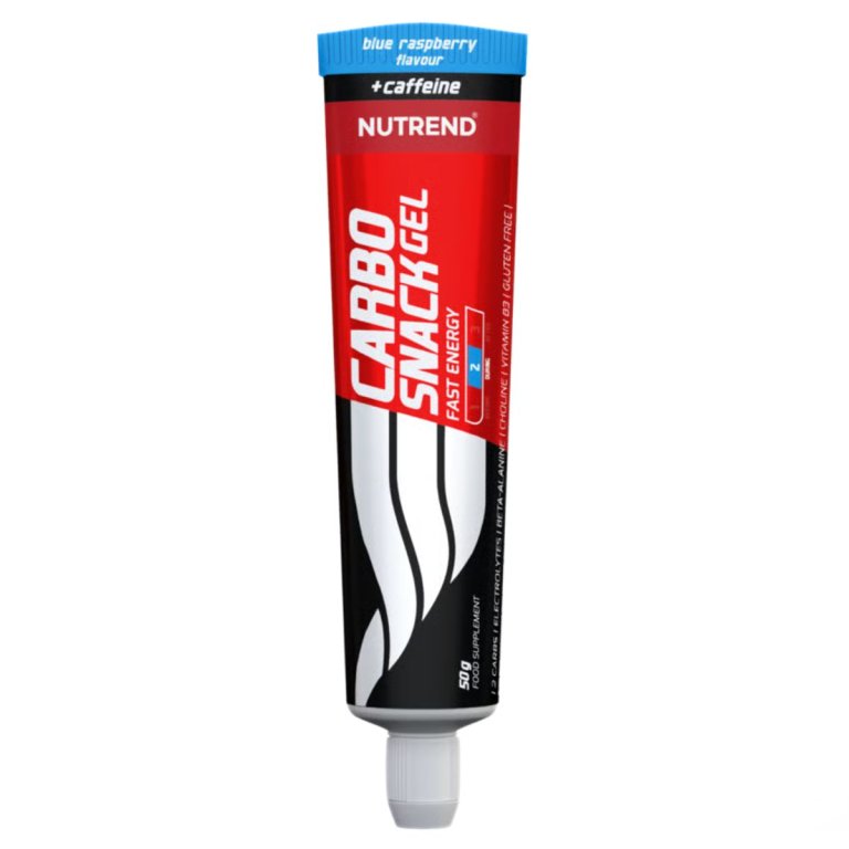 Nutrend Carbosnack With Caffeine sáček 50 g - modrá malina