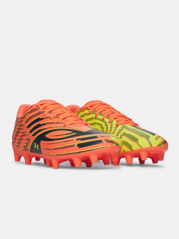 Obuv Under Armour Shadow Club 4 FG Jr Orange