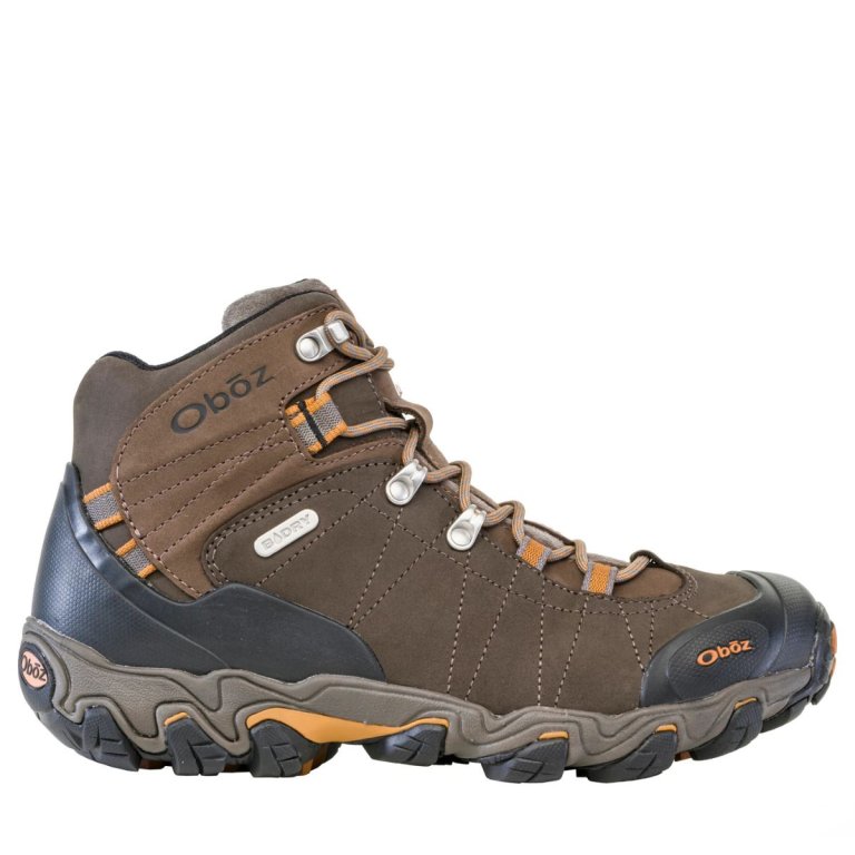 Topánky Oboz Bridger Mid B-DRY Wide M - brown