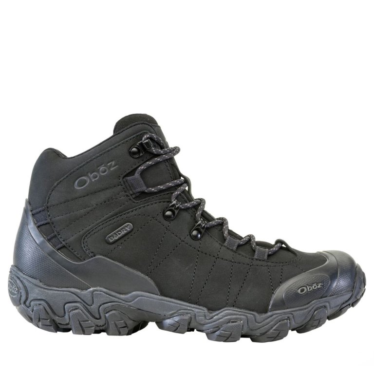 Topánky Oboz Bridger Mid B-DRY Wide M - black