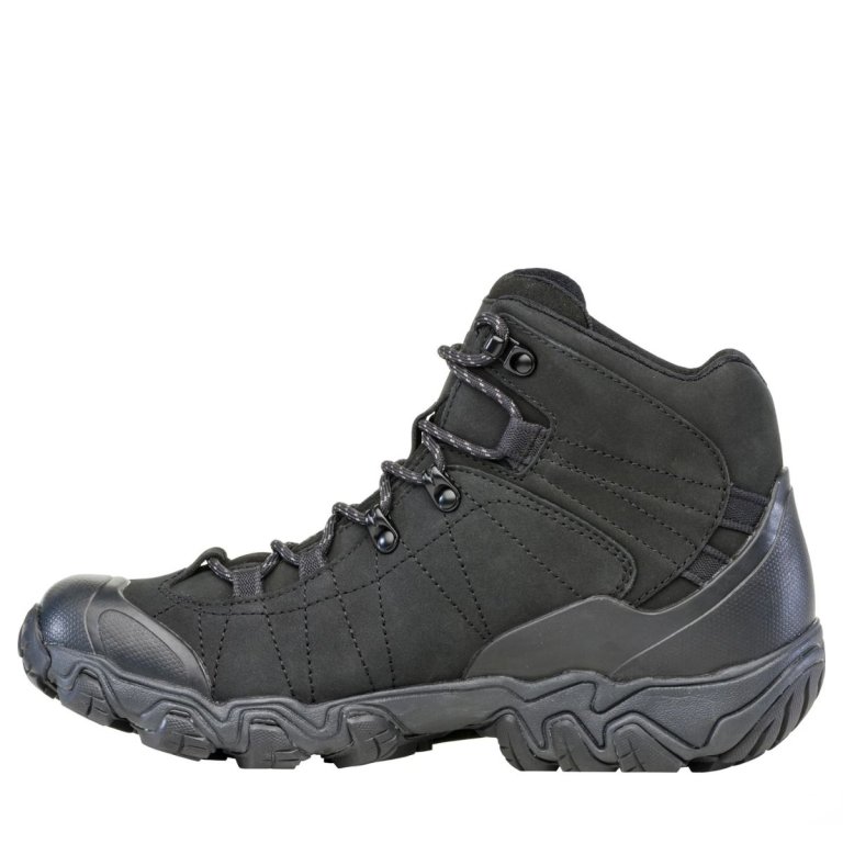 Topánky Oboz Bridger Mid B-DRY Wide M - black