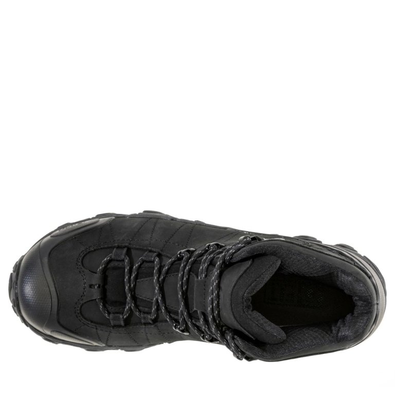 Topánky Oboz Bridger Mid B-DRY Wide M - black