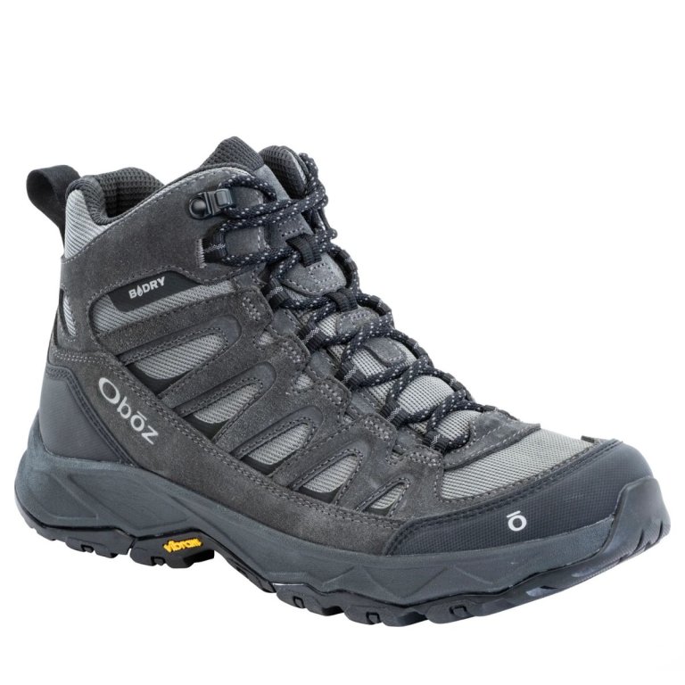 Topánky Oboz Sawtooth Ascent Mid Wide M - grey