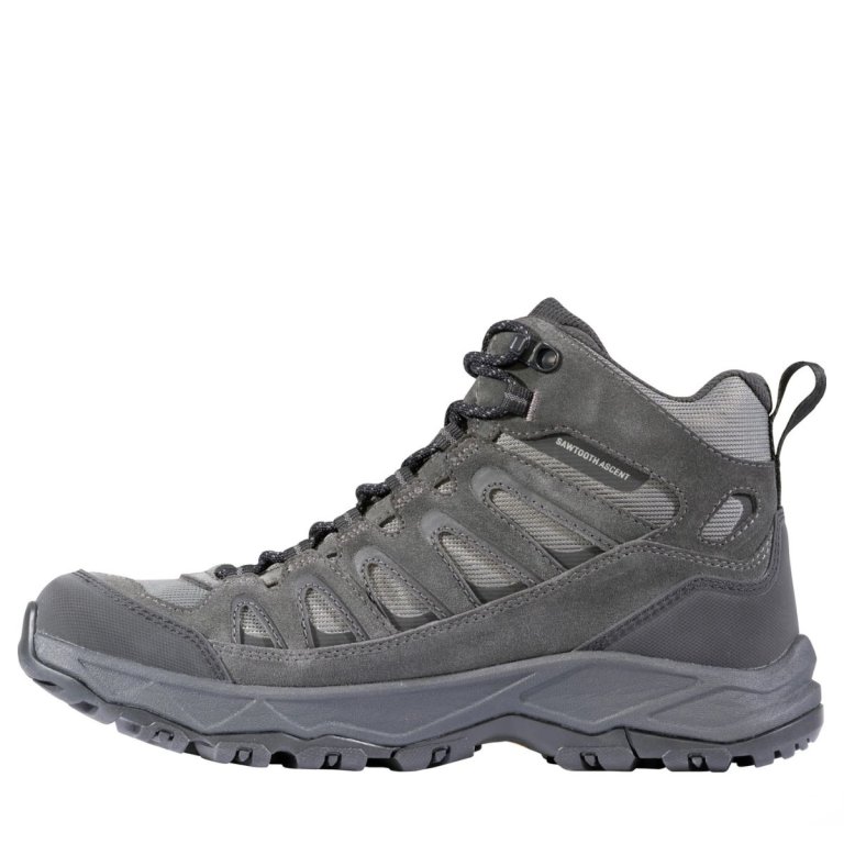 Topánky Oboz Sawtooth Ascent Mid Wide M - grey