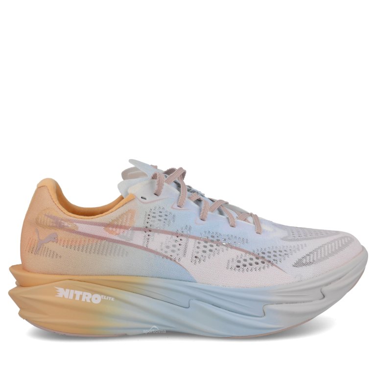 Кросівки Puma Deviate Nitro Elite 4 RC M - блакитно/помаранчеві
