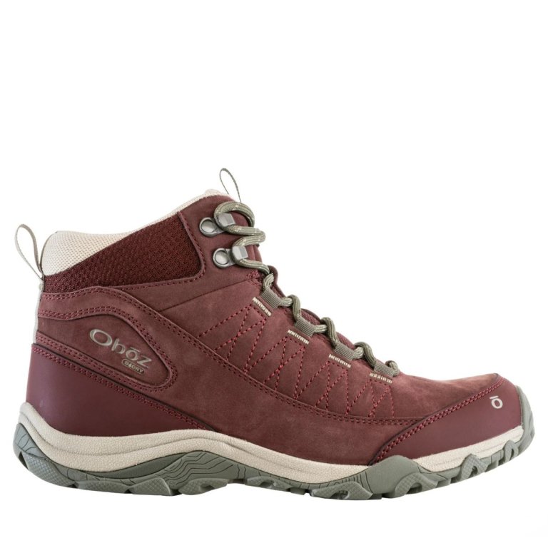 Topánky Oboz Ousel Mid B-DRY Wide W - red