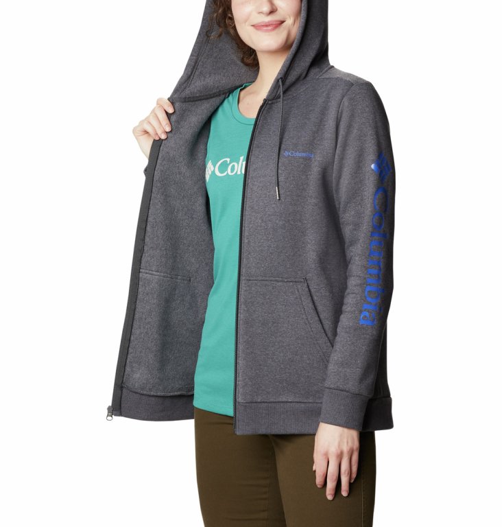 Толстовка Columbia Logo Full Zip W - сірий