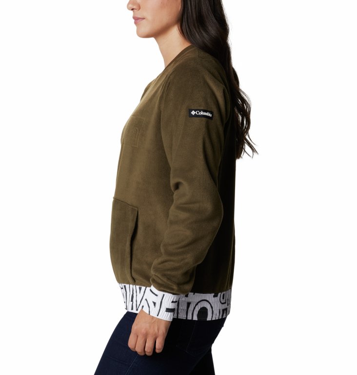 Толстовка Columbia Exploration™ Fleece Crew W - темно-зелений