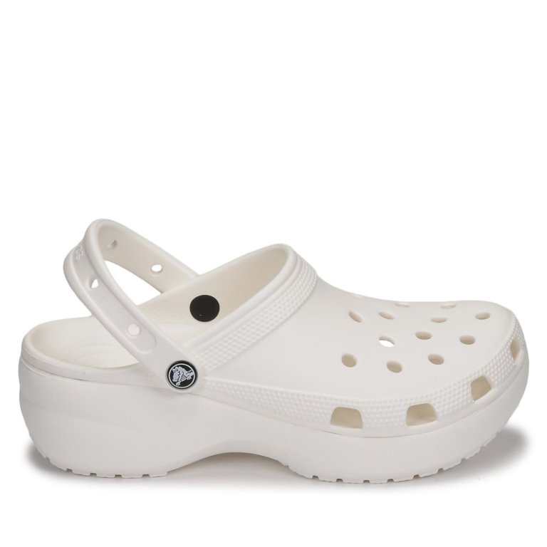 Obuv Crocs Classic Platform Clog W - bílá