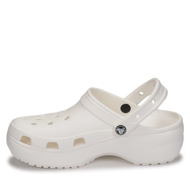 Obuv Crocs Classic Platform Clog W - bílá