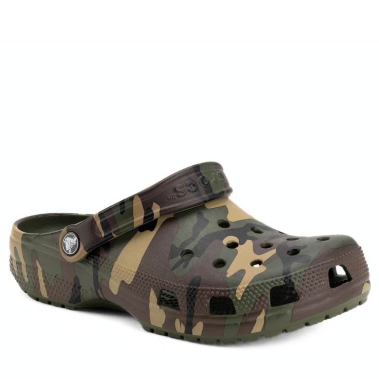 Crocs Classic Camouflage Clog - zelený