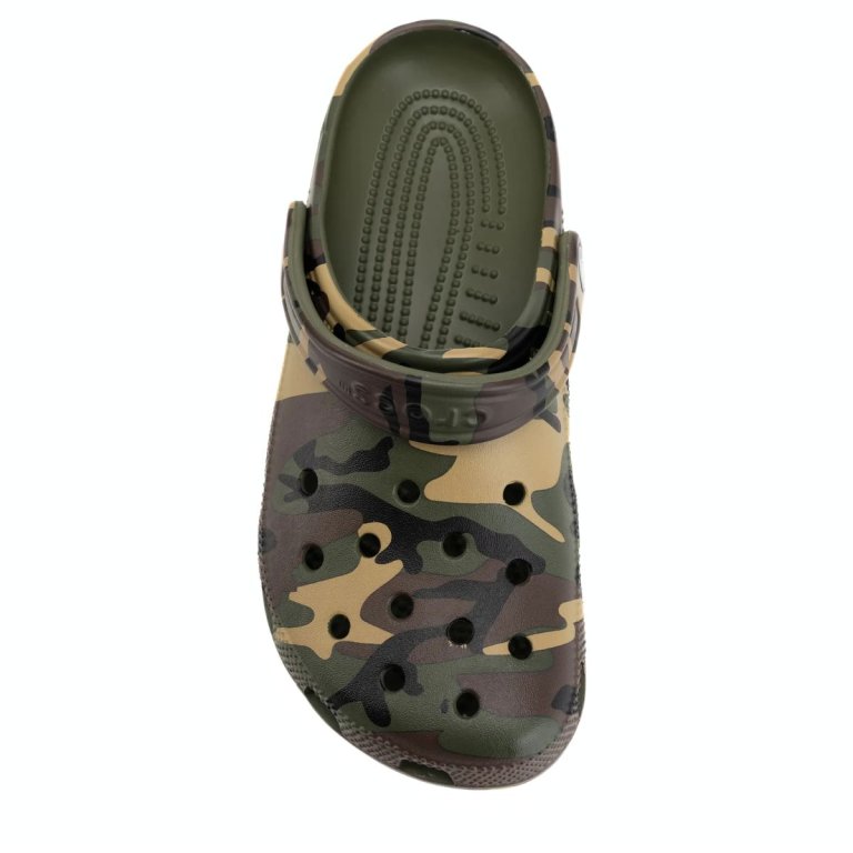 Crocs Classic Camouflage Clog - zelený