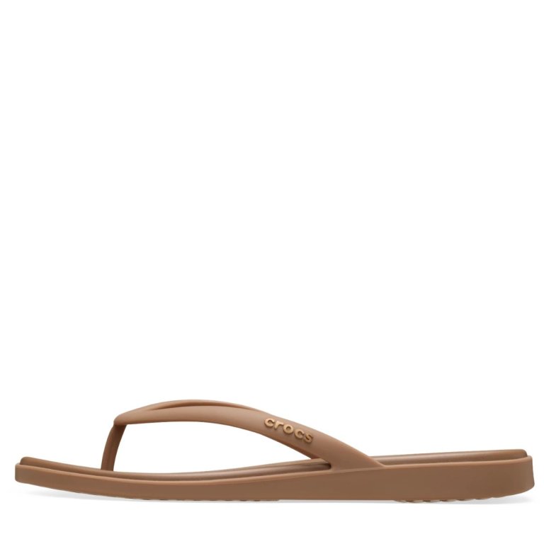 Crocs Miami Flip W - hnedé