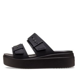 Obuv Crocs Brooklyn Buckle Low Wedge W - černá