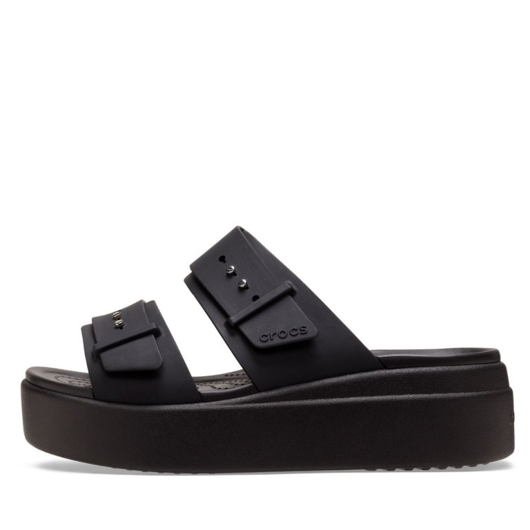 Obuv Crocs Brooklyn Buckle Low Wedge W - černá