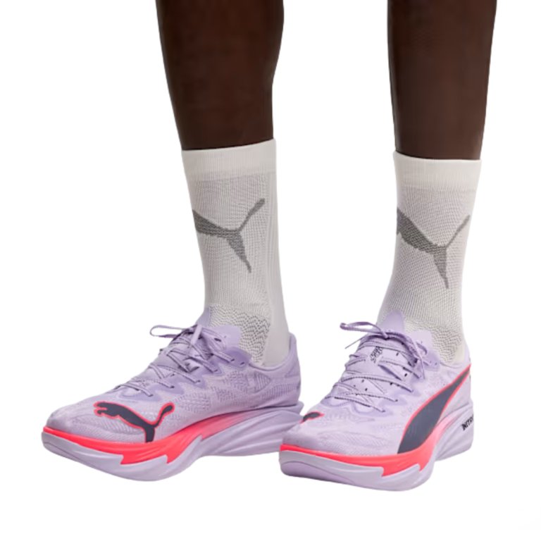 Obuv Puma Deviate Nitro Elite 4 M - světle fialová/červená