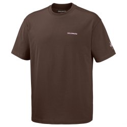 Tričko Salomon Grvl Relaxed SS Tee M - hnědá