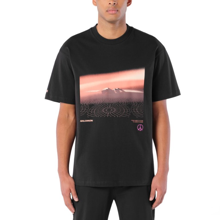 Tričko Salomon Shortney SS Tee – čierna