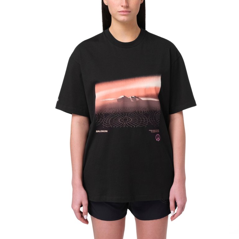 Tričko Salomon Shortney SS Tee – čierna