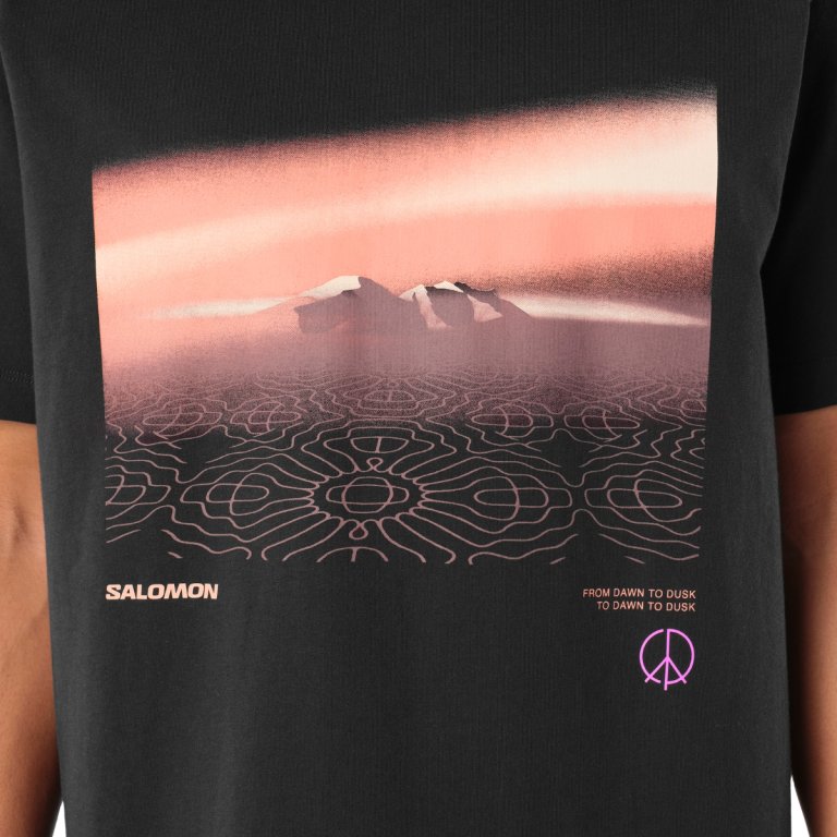 Tričko Salomon Shortney SS Tee – čierna