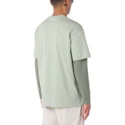 Tričko Salomon Chest Logo Relaxed Tee M – šedá