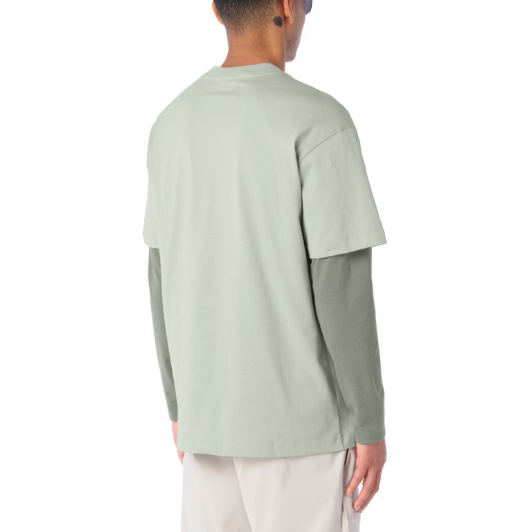 Tričko Salomon Chest Logo Relaxed Tee M – šedá