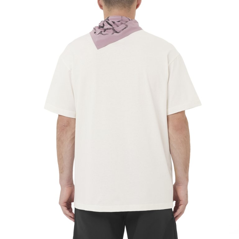Tričko Salomon Chest Logo Relaxed Tee M – biela