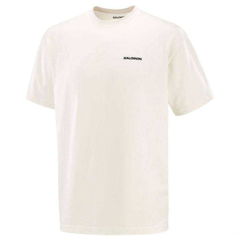Tričko Salomon Chest Logo Relaxed Tee M – biela