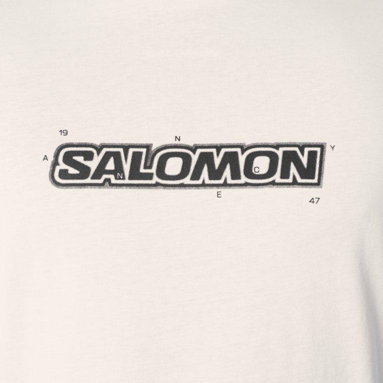 Tričko Salomon Brandplay RX SS Tee M - bílá
