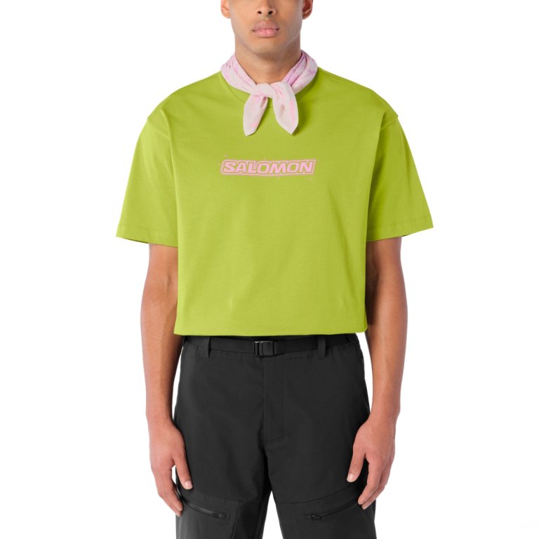 Tričko Salomon Brandplay RX SS Tee M - zelená