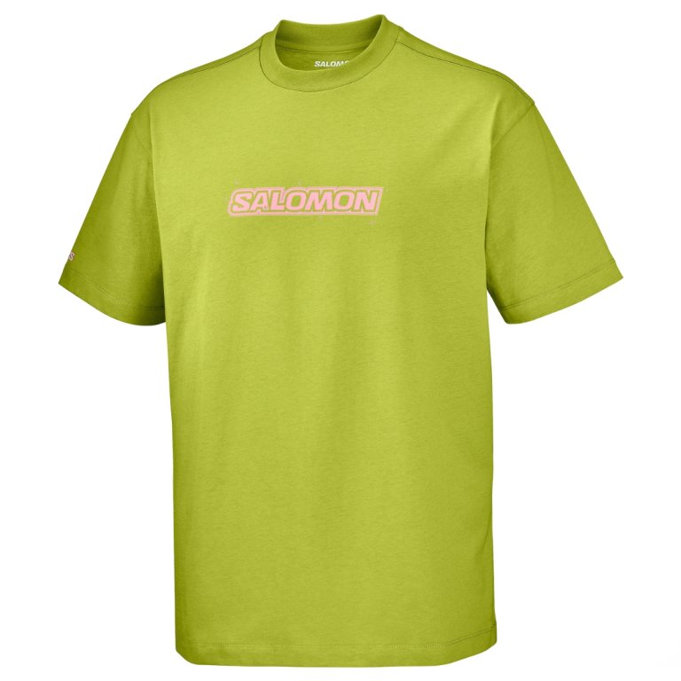Tričko Salomon Brandplay RX SS Tee M - zelená