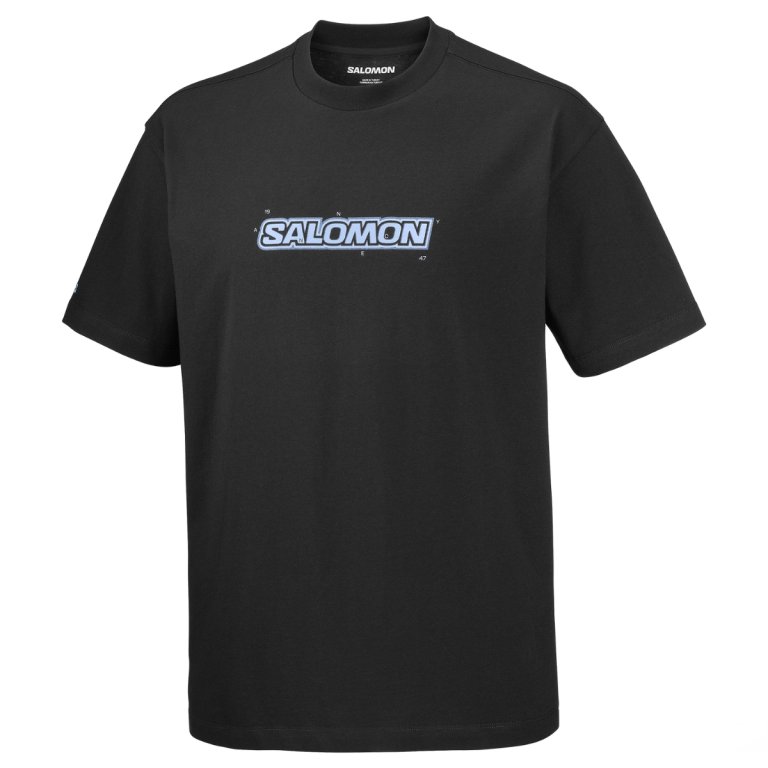 Tričko Salomon Brandplay RX SS Tee M - černá