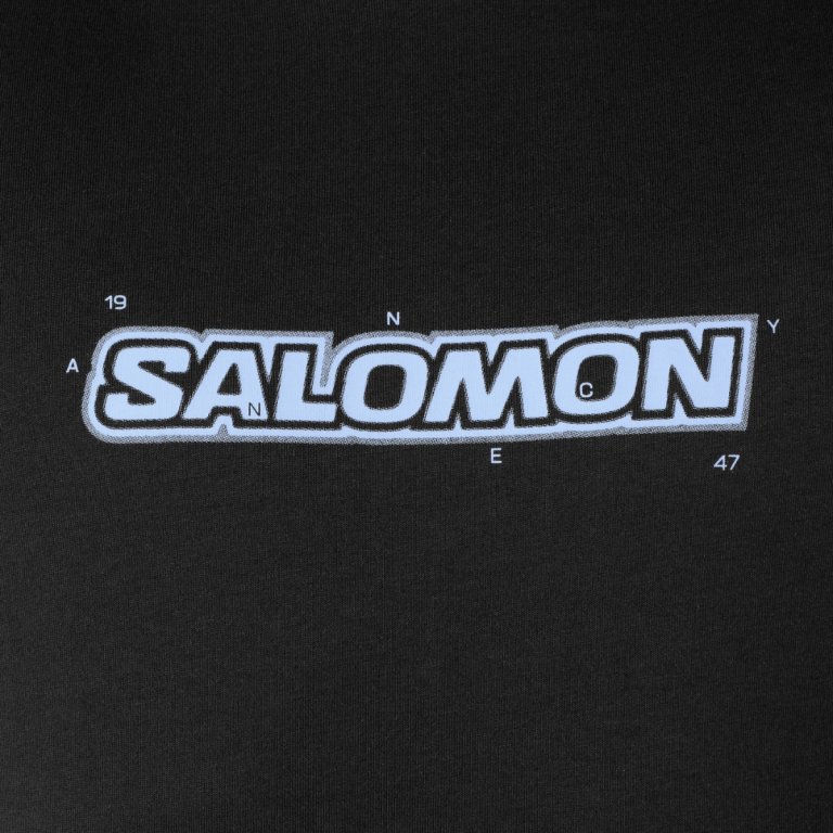 Tričko Salomon Brandplay RX SS Tee M - černá