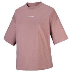 Tričko Salomon Logo SS Tee W – hnedé