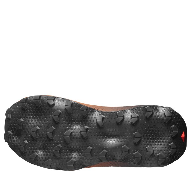 Obuv Salomon Ultra Glide 4 W - tmavě červená/oranžová