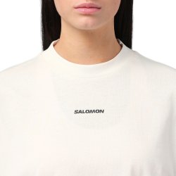 Tričko Salomon Logo SS Tee W - bílá