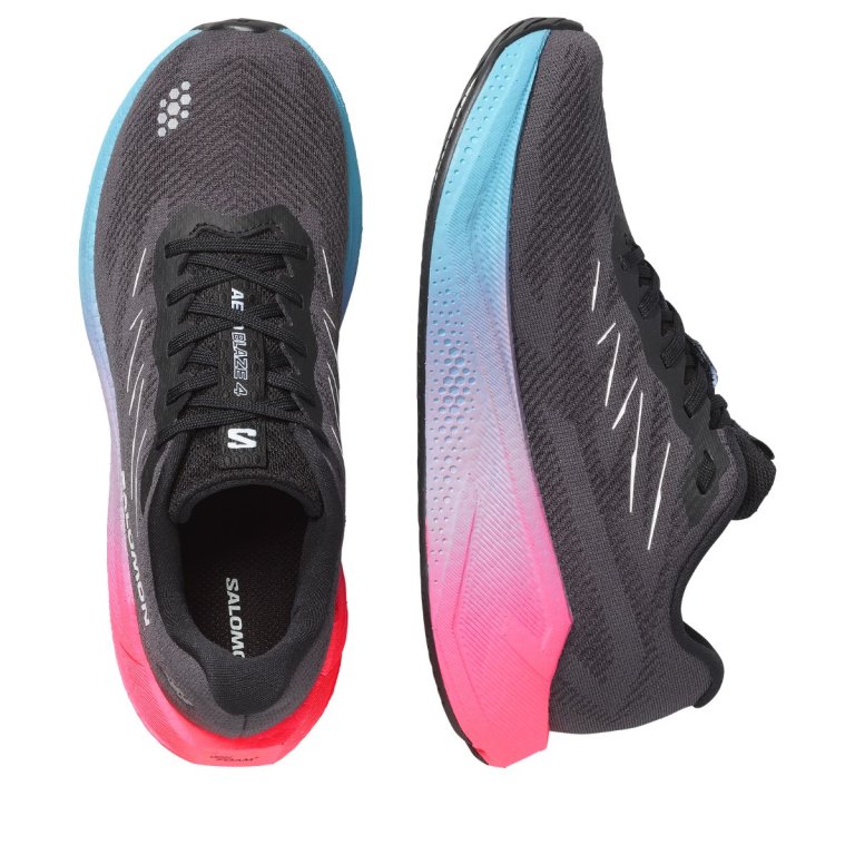 Obuv Salomon Aero Blaze 4 Gradient W - černá/růžová/modrá