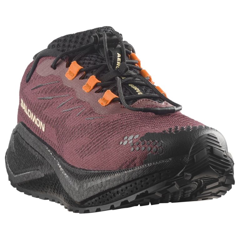 Obuv Salomon Aero Blaze 4 Grvl W - tmavě červená/černá