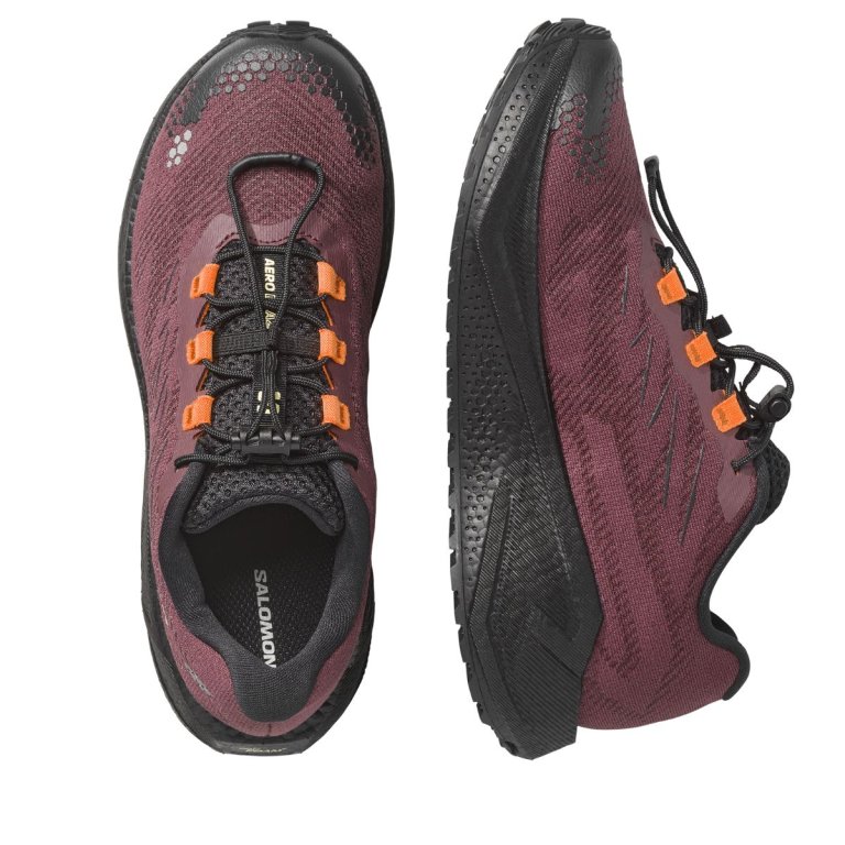 Obuv Salomon Aero Blaze 4 Grvl W - tmavě červená/černá