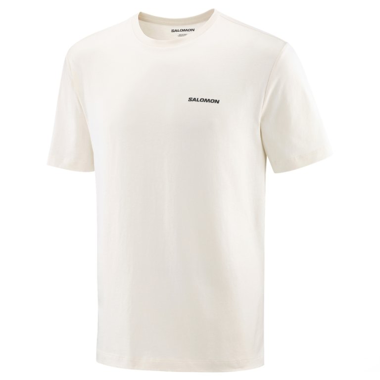 Tričko Salomon Chest Logo Regular Tee M – biela