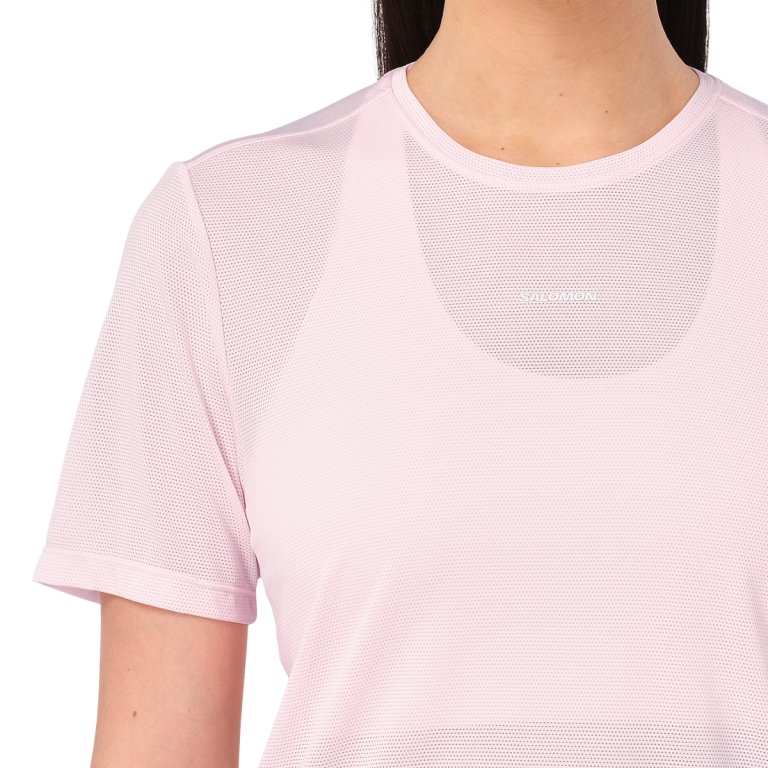 Tričko Salomon SHKout Core SS Tee W - růžová