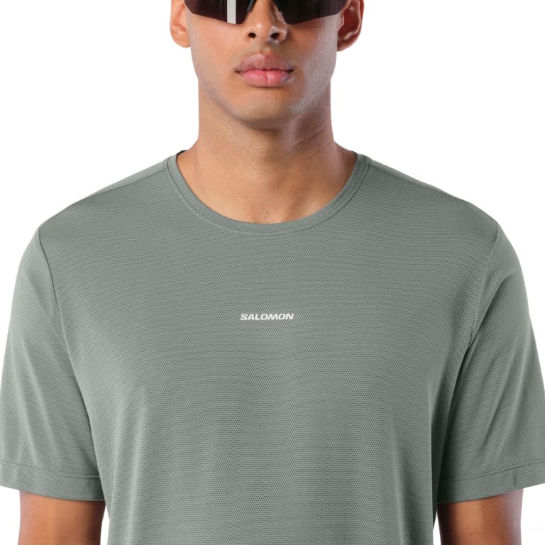 Tričko Salomon SHKout Core SS Tee M – sivé