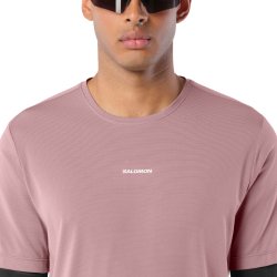 Tričko Salomon SHKout Core SS Tee M – fialové