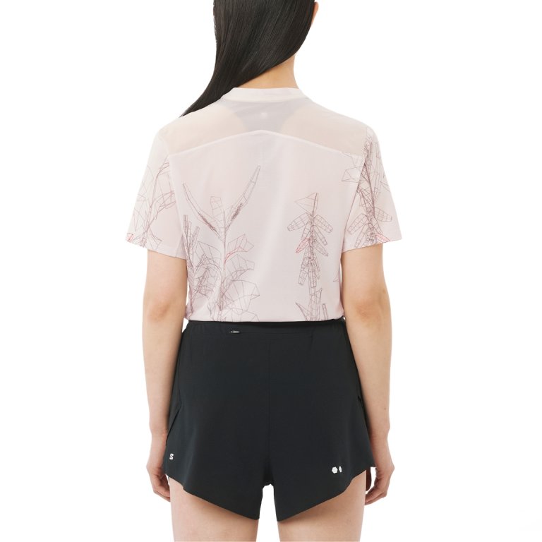 Tričko Salomon S/LAB Ultra Tee Aop W - bílá