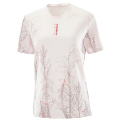 Tričko Salomon S/LAB Ultra Tee Aop W - bílá