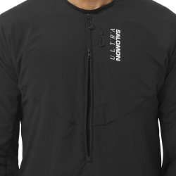 Mikina Salomon Ultra Fleece M – čierna