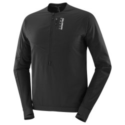 Mikina Salomon Ultra Fleece M – čierna