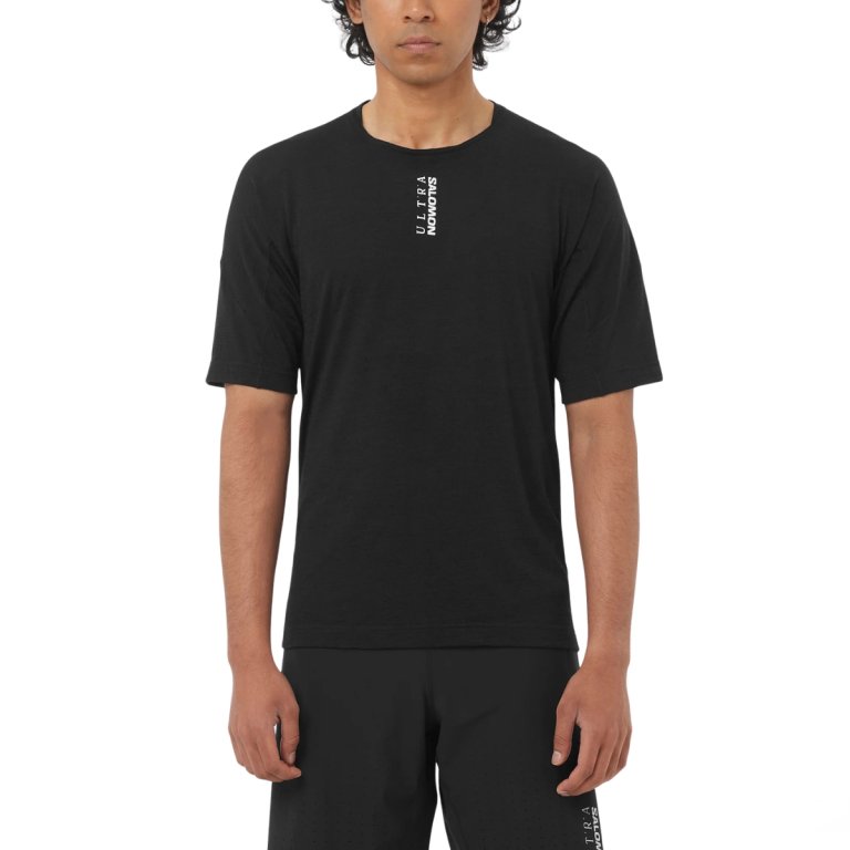 Tričko Salomon Ultra SS Tee M – čierne