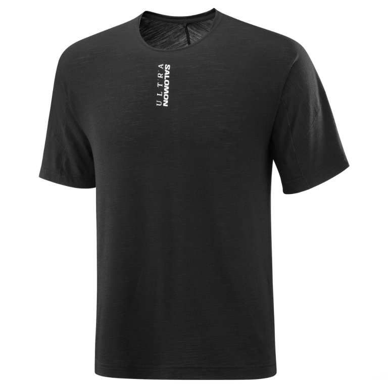 Tričko Salomon Ultra SS Tee M – čierne