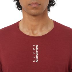 Tričko Salomon Ultra SS Tee M – červené